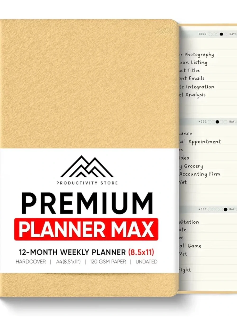 Planner Max 12-Month Weekly Planner - Cream New